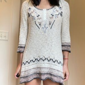 Free people knit tunic xs